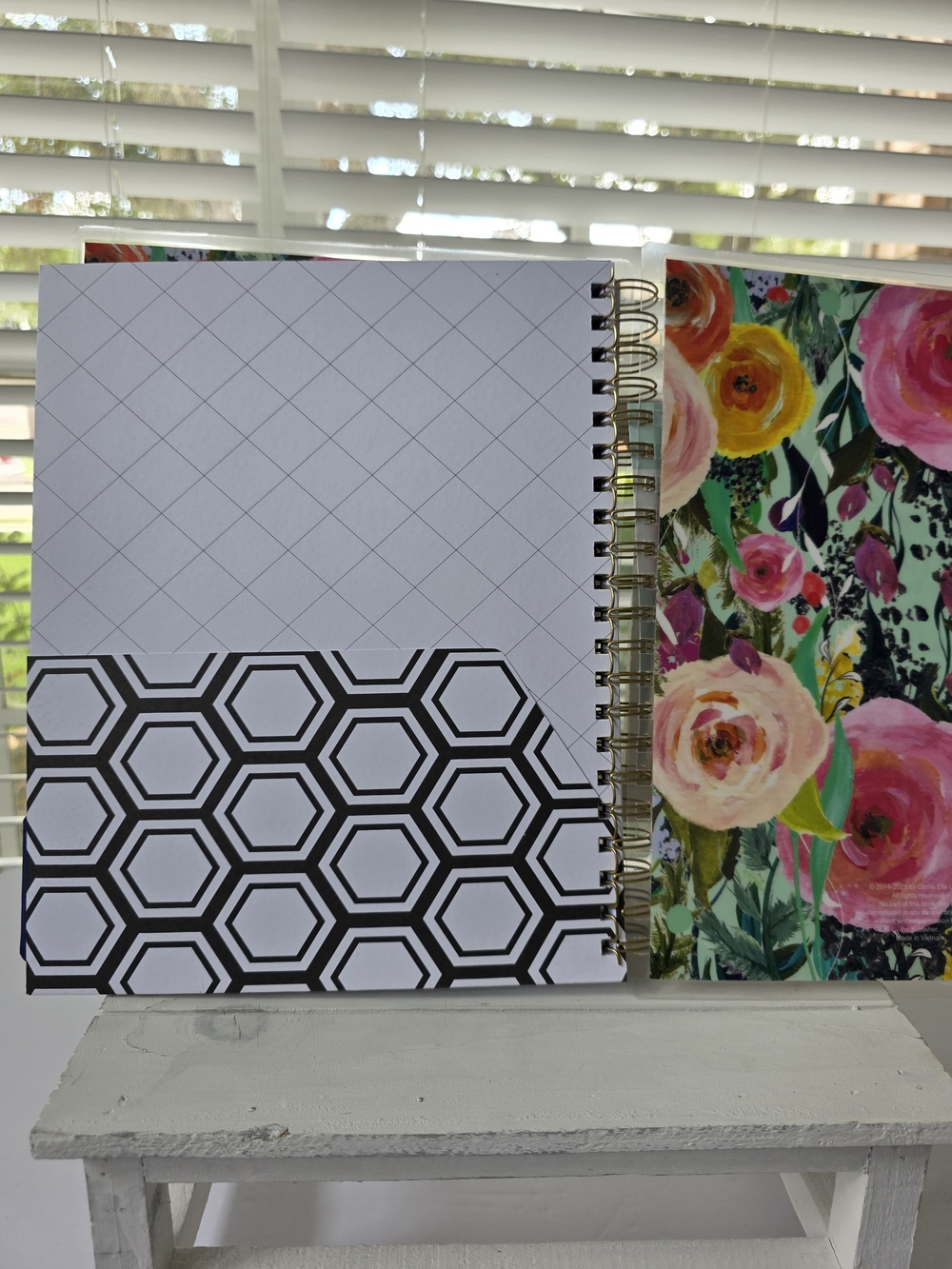 Meal Planner Notebook by Carrie Elle  - Floral Pink & Green - Picture 12 of 16
